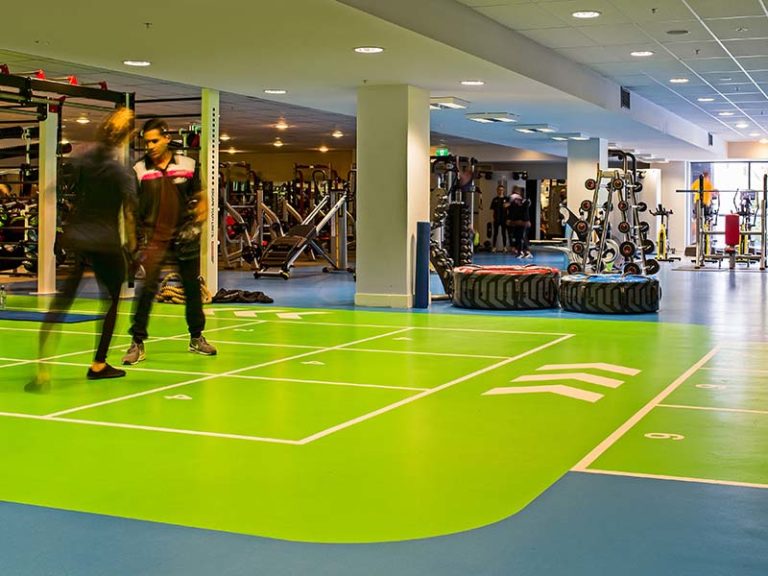 Gym flooring for fitness areas, gyms, weight rooms & sporting venues.
