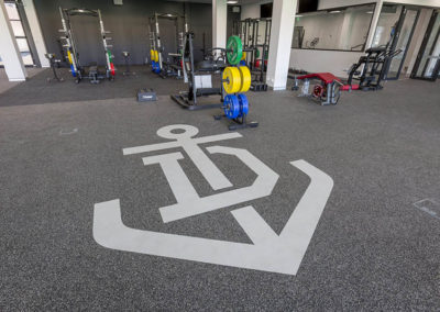 Flooring Inlay of Fremantle Dockers Logo