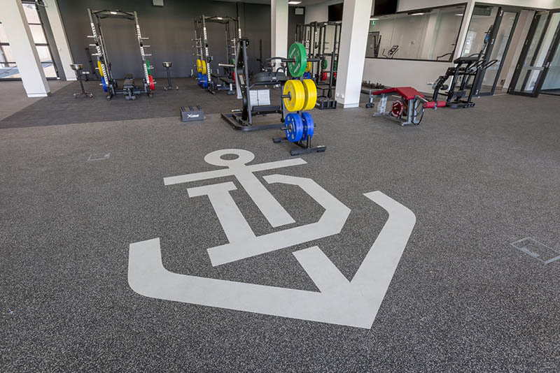 Flooring Inlay of Fremantle Dockers Logo