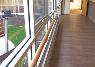 HRWS-6C Solid Timber Handrail at Meath Care Como