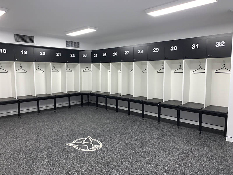 REGUPOL everroll Flooring and Custom Logo Inlay at Swan Districts Football Club